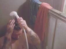 Shower from above gif