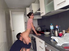 Eating Out WIfey in Kitchen gif