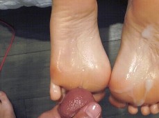 cum on soles gif