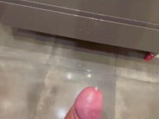 Guy strokes his huge, uncut cock, and shoots a MASSIVE load 0008-1 10 gif