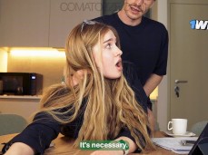 beauty blonde secretary gif