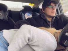 blowjob in car while driving gif