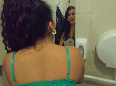 SNEAKY SEX NEXT TO PEOPLE ON PUBLIC BATHROOM gif