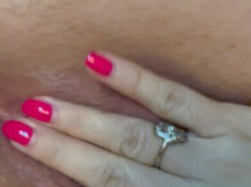red fingernails gif