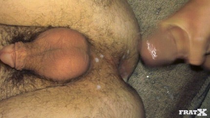 cumming hard on hole
