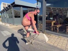 Putting on her Shopping Outfit gif