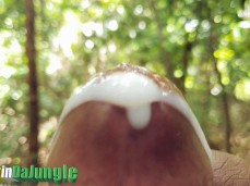 Beautiful uncut bbc cumshot gif