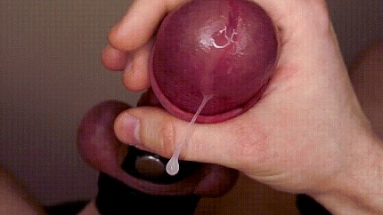 Massive ejaculation from a small penis plugged into electricity