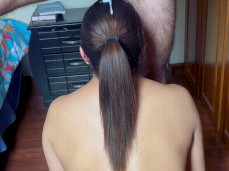 Cum in her hair gif
