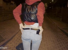 Amateur girl mooning gif