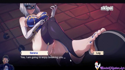 Lick and smell my feet, Serena the busty dom (waifu shop)