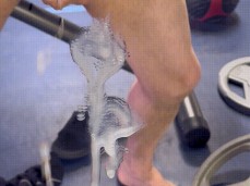 Gym rat Gold69member got a little distracted during workout 0004-1 5 gif