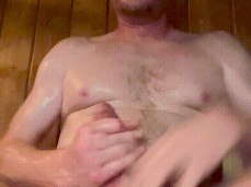 Caught jerking off in Public Sauna gif
