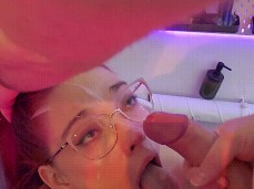 amateur facial gif