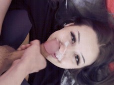 Huuge Load on my face💦 Because i Love CUM🌸🫶 gif