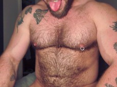 Hot, hairy muscle stud is happy with his heavy PA dick piercing 0314-1 8 gif