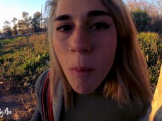 drinking pee from a jar