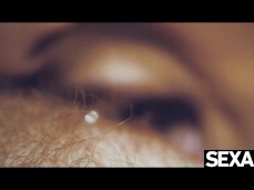 Close up interracial pussylicking gif