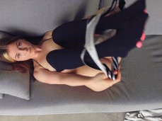 Meskki removing her panties gif