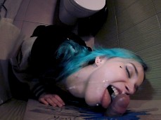 gloryhole alt girl facial gif