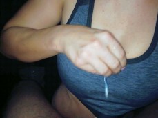 cum on tits in bra gif