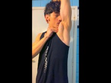 armpit flexing gif
