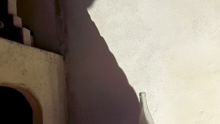 une bouteille dans le cul