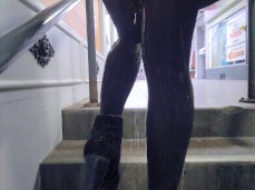 Pantyhose wetting gif