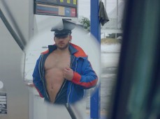Handsome Black driver gets seduced at a gas station 0015 10 Tom of Finland gif