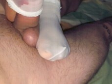 Latina sockjob gif