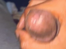 Black Femme Twink Jerks His Cock gif