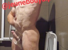 Cute, hot, uncut, rock-hard bodybuilder soaping up in the shower 0004-1 5 gif