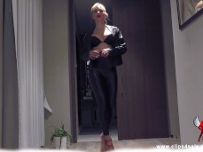 perfect latex body and high heels gif