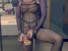 cumming in public bathroom gif