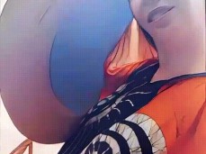 Beach Hentai MILF with Massive Redhead Tits Gives Foot Fetish JOI While Sun gif