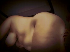 chubby mature teasing with big tits and ass gif