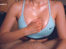 Sports bra titwank gif
