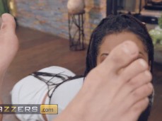 kira Nior drooling during boobjob gif