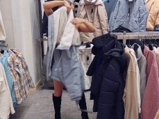 coat shopping gif