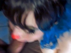 Clown girl facefucked gif