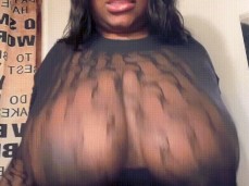 Ebony Bouncing Tits gif