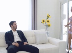 Sofi Ryan enters in lingerie gif